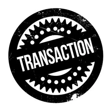 Transaction rubber stamp 스톡 일러스트
