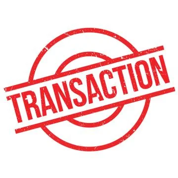 Transaction rubber stamp Illustrazione stock