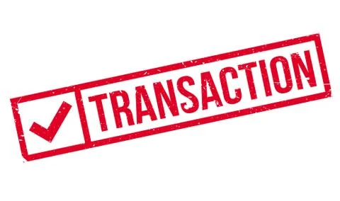 Transaction rubber stamp Stock Illustration
