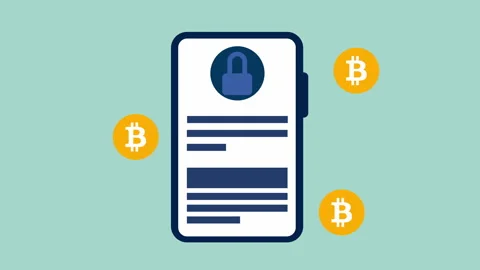 Transaction secured animation, Blockchain and security 2d with Alpha Matte Stock Footage 335800877
