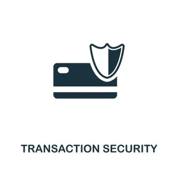 Transaction Security creative icon. Simple element illustration. Transaction Illustrazione stock