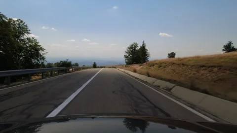 Transalpina road in cloud shadow 4K 60fps driving video 動画素材 253254483