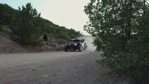 Transanatolia Rally Raid UTV SSV Buggy CAN-AM Maverick X3 No202 Stock Footage 161005298