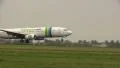 Transavia plane lands HD Footage