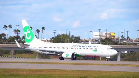 Transavia Sun Country Airlines Boeing 73 Stock Video Pond5