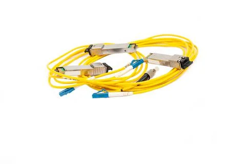 Transceiver Module. A transceiver device used in computer networking and auto Stock Photos