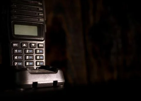Transceiver on the table Stock Photos