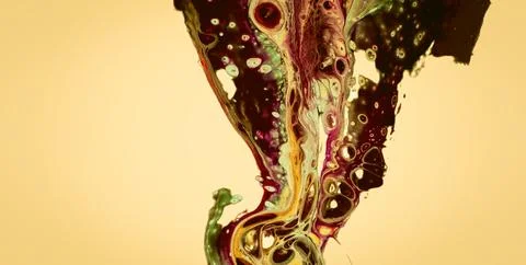 Transcendent Inks: A Mesmerizing Dive into the World of Liquid Art Stock Illustration