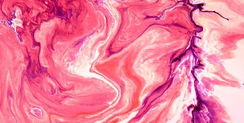 Transcendent Inks: A Mesmerizing Dive into the World of Liquid Art Stock Illustration