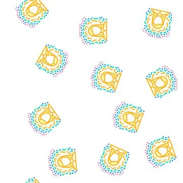 Transcendental meditation vector seamless pattern Illustrazione stock