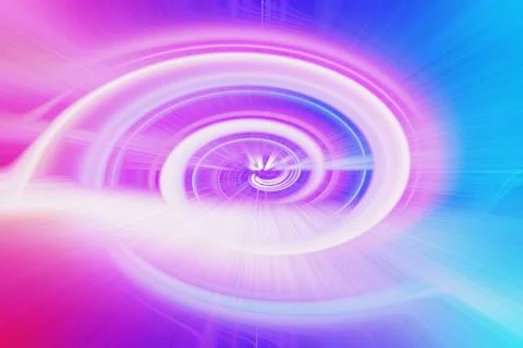 Transcending boundaries, the galactic purple motion becomes an abstract rep.. Stock Illustration