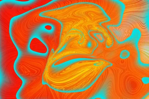 Transcending boundaries with immersive fluidity and vibrant color in liquid.. Stock Illustration