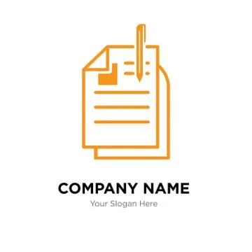 Transcript company logo design template イラスト素材