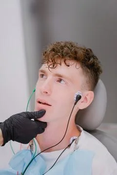 Transcutaneous electrical nerve stimulation Stock Photos