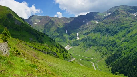 Transfagarasan Highway Winding Through Romanian Carpathians Stock Footage 339558353