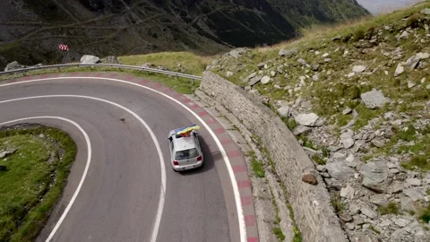 Transfagarasan road of heaven Stock Footage 205711032