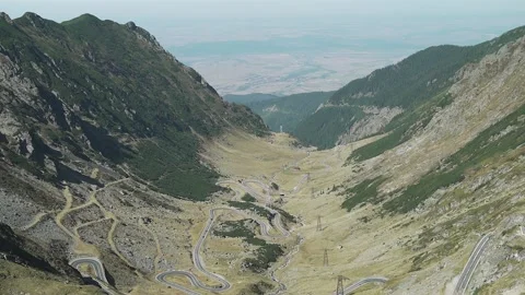 The Transfagarasan road overview in the summer. Stock Footage 169221650
