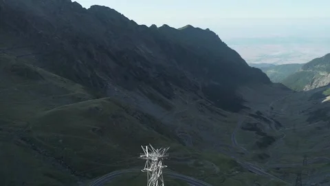 The Transfagarasan road overview in the summer Stock Footage 169221655