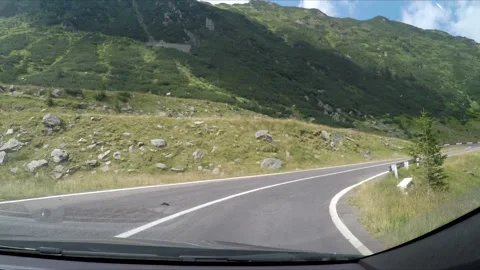 The transfaragasan road in the carpathian of romania Stock Footage 165461053