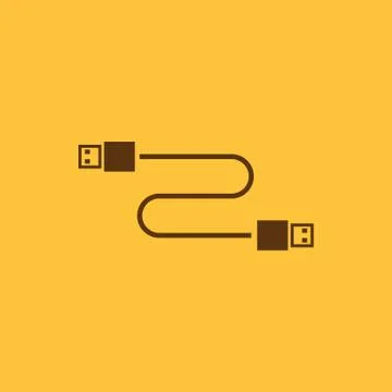 Transfer and connection icon. Transfer and connection, data, The cable usb icon Stock Illustration