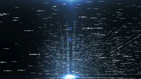 Transfer and storage of binary code sets Stock Footage 81227031