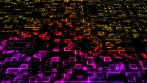 Transfer and storage of data sets, blockchain, server, high-speed Internet. Stockillustratie