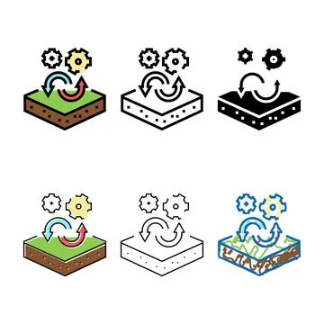 Transfer to another styles purpose of premises color icon vector Stock Illustration