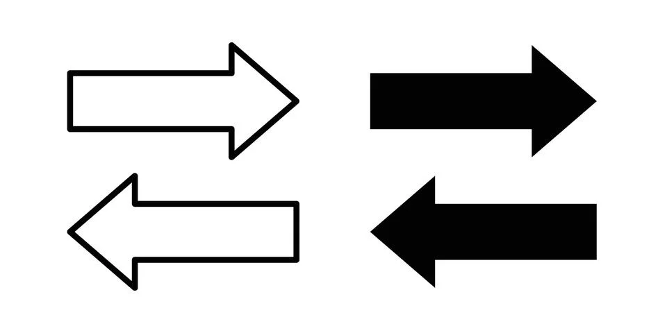 Transfer arrows icon vector design illustrations Stock Illustration