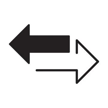 Transfer arrows icon vector exchange symbol for graphic design, logo, web sit Stock-Illustration