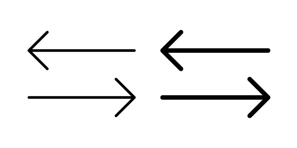 Transfer arrows icon vector, illustration icon set 스톡 일러스트
