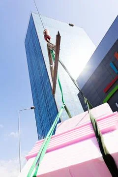 Transfer cargo crane Stock Photos