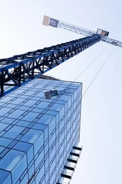 Transfer cargo crane Stock Photos