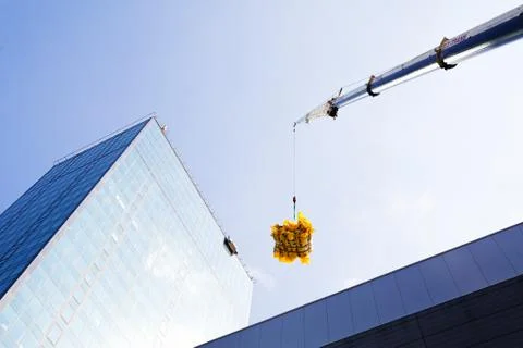 Transfer cargo crane Stock Photos