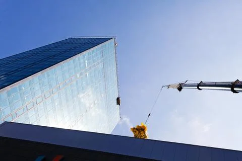 Transfer cargo crane Stock Photos