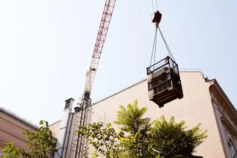 Transfer cargo crane Stock Photos