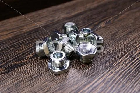 Transfer case drain plugs Stock Photos