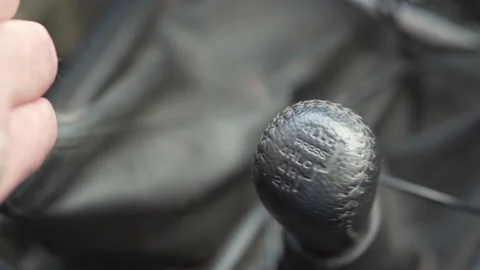 Transfer case shift lever in the car. Stock Footage 150315659