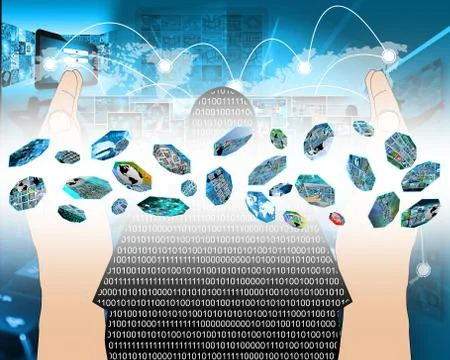 Transfer of cells Stock Illustration