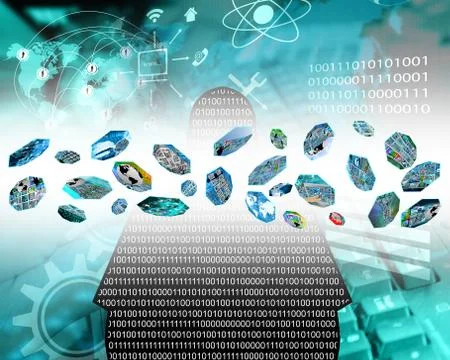 Transfer of cells Stock Illustration