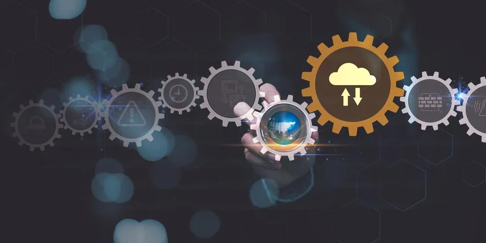 Transfer data ,exchange data files ,with Internet cloud technology ,Documen.. Stock Photos