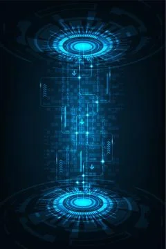 Transfer of digital data from the database. Stock Illustration