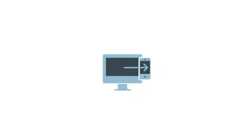 Transfer icon animation for video motion graphics Stock Footage 202204733
