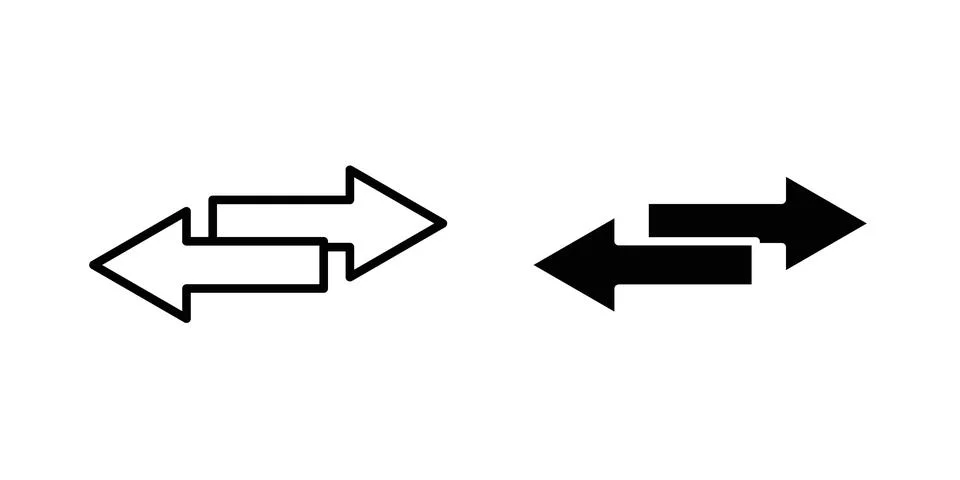 Transfer icon design. Simple Vector illustrations.. Stock Illustration