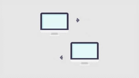 Transfer Icon Video stock 205054566