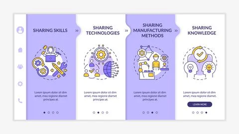 Transfer methods onboarding vector template 스톡 일러스트