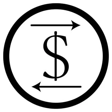 Transfer money icon Stock Illustration