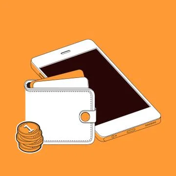 Transfer money Stock Illustration