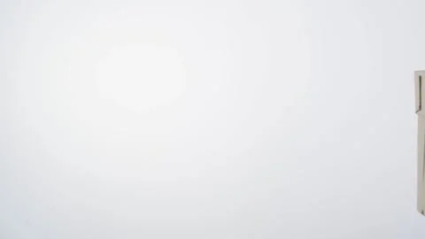 Transfer of parcel from courier to customer without persons close-up. 動画素材 131951451