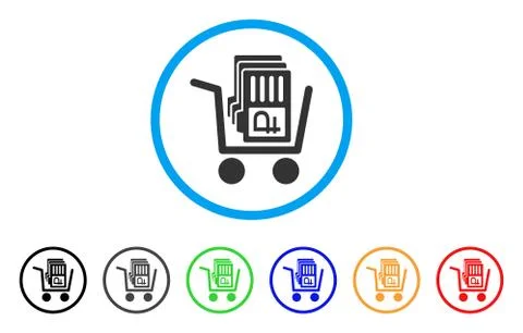 Transfer Rouble Accounts Rounded Icon Stock Illustration