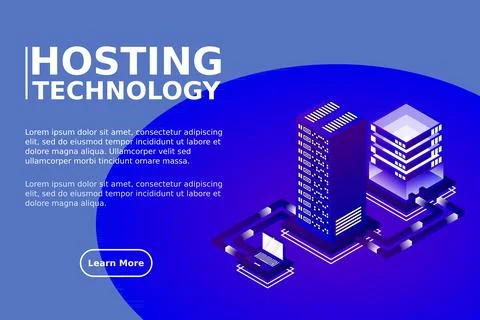 Transfer of user data to the server. Data hosting. Data flow. Data storage. S 스톡 일러스트
